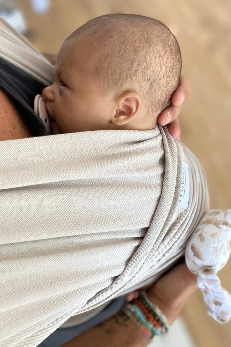 Bamboom Baby Draagdoek Sling Kleur Sand 6 Bamboom Baby Draagdoek Sling Kleur Sand - Afbeelding 4