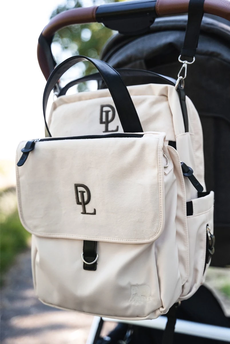 Deryan Luiertas Rugzak Met Verschoonmatje - Inclusief Flessenwarmhouder - Kinderwagenhaken En Isoleervak - Cream 7 Deryan Luiertas Rugzak Met Verschoonmatje - Inclusief Flessenwarmhouder - Kinderwagenhaken En Isoleervak - Cream - Afbeelding 5