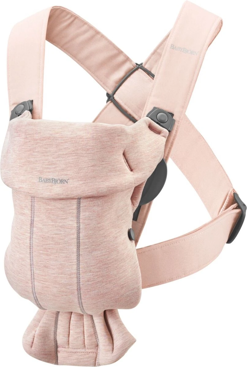 BabyBjörn Draagzak Mini - 3D Jersey - Lichtroze 11 BabyBjörn Draagzak Mini - 3D Jersey - Lichtroze - Afbeelding 9