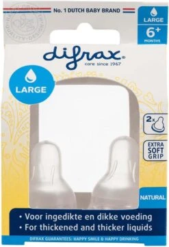 Difrax Flessenspeen Natural - Maat Large - 2 Stuks -Babyproducten Serie Winkel 821x1200 4