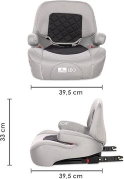 Lorelli Leo Fossil Grey Isofit 22-36 Kg Booster 1007161-2309 -Babyproducten Serie Winkel 828x1200 2