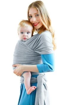 Ergonomische Rekbare Baby Draagdoek Van Katoen Om Te Knopen -Licht Grijs - Babywrap - Draagdoeken - Babydrager - Buikdrager – Rugdrager – Heupdrager - Baby Sling – Baby Carrier – Draagzak - Baby Wrap Sling - Draagdoek – Handleiding - Gratis Slabbetje -Babyproducten Serie Winkel 834x1200 5