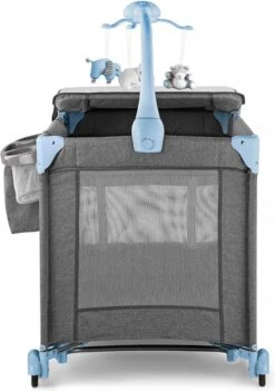 Kinderkraft Joy Luxe - Campingbed Met Schommelfunctie Blauw -Babyproducten Serie Winkel 845x1200 6