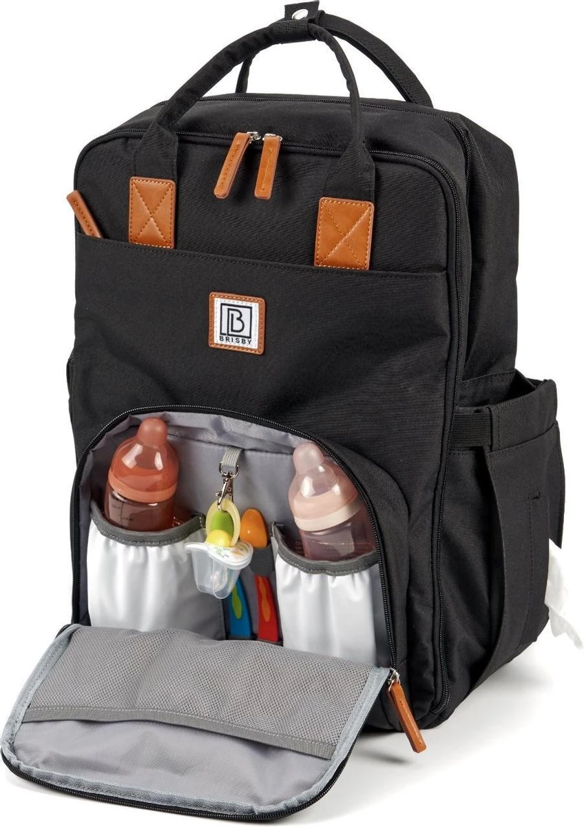 Brisby Slijtvaste Luiertas – Verzorgingstas – Met Buggymontage - Zwart 17 Brisby Slijtvaste Luiertas – Verzorgingstas – Met Buggymontage - Zwart - Afbeelding 15