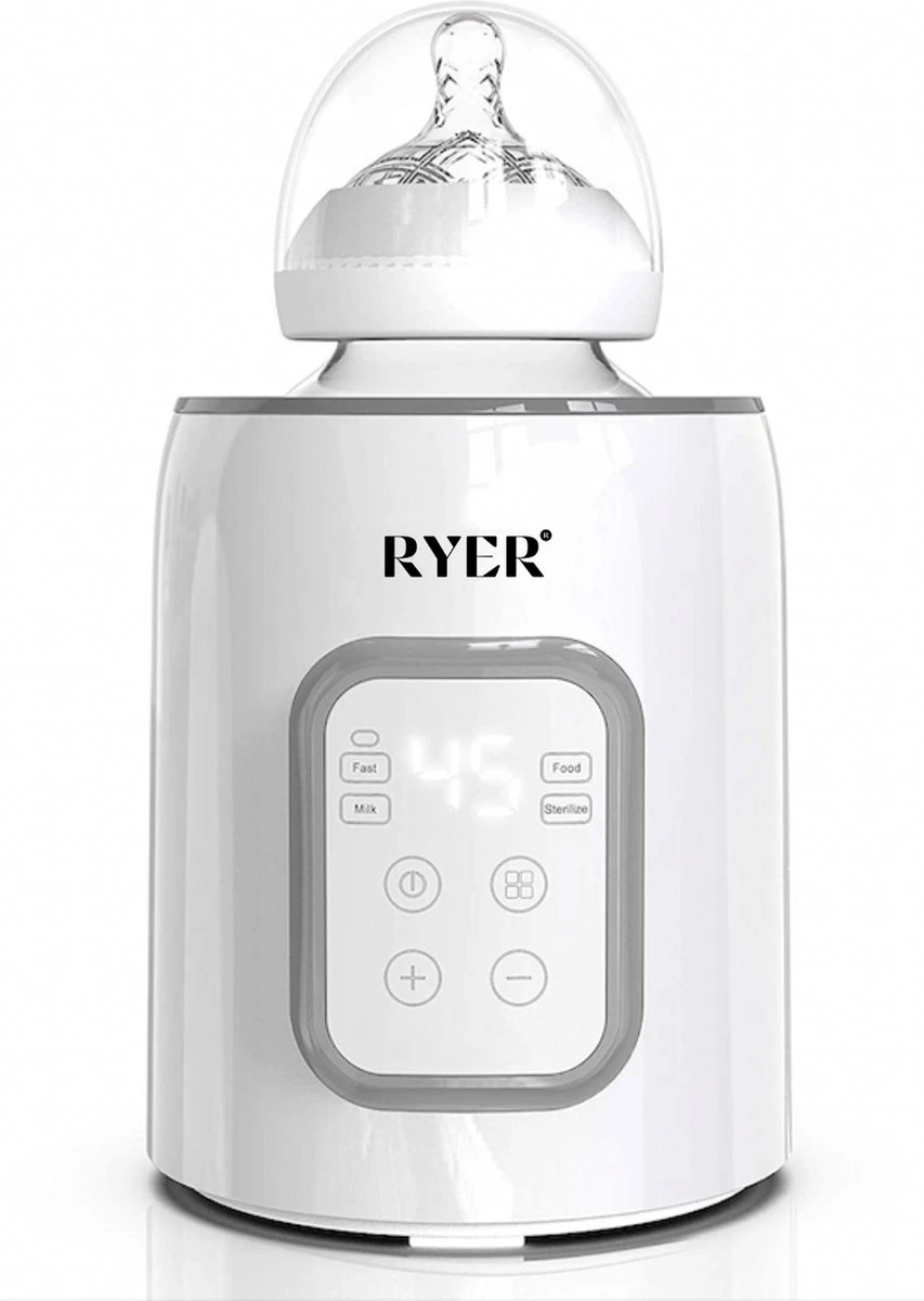 RYER Flessenwarmer 5 In 1 - LCD Scherm - Geschikt Voor Alle Babyflessen 3 RYER Flessenwarmer 5 In 1 - LCD Scherm - Geschikt Voor Alle Babyflessen