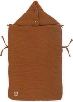 Jollein Voetenzak Voor Autostoel & Kinderwagen - Basic Knit - Caramel -Babyproducten Serie Winkel 861x1200 3