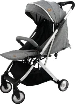 Ding Vivo Wandelwagen - Grijs/Zilver - Inklapbare Buggy - Inclusief Boodschappenmandje En Zonnekap -Babyproducten Serie Winkel 869x1200 4