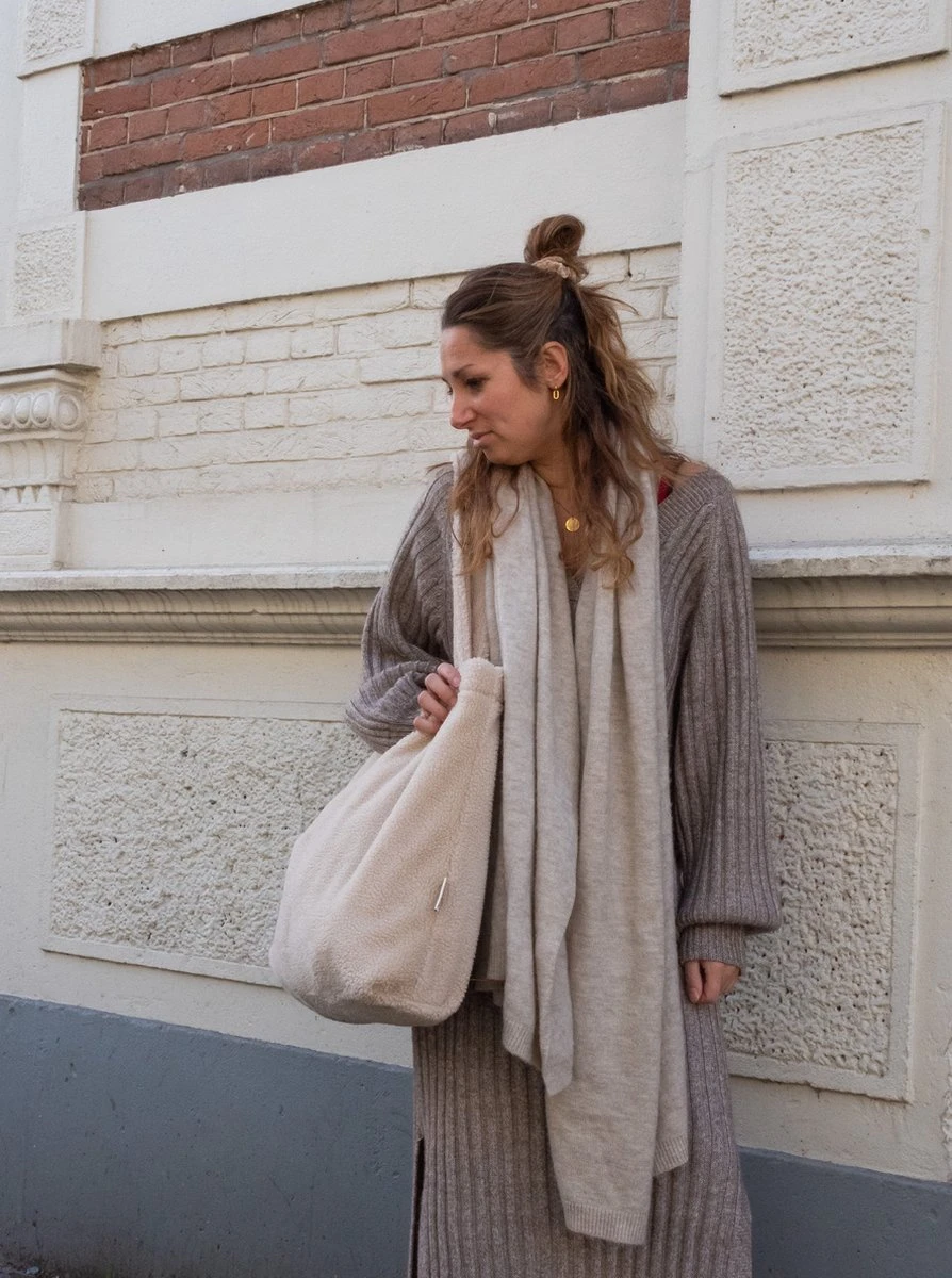 Mozz Mom Bag Teddy Beige 7 Mozz Mom Bag Teddy Beige - Afbeelding 5