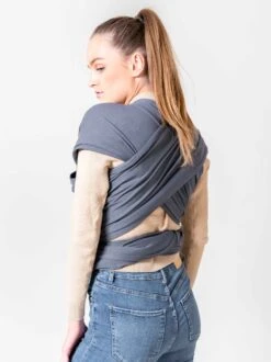 ByKay - Draagdoek - Rekbaar - DonkerGrijs - Antraciet - Maat L - Organic Katoen - Stretchy Wrap Deluxe - 3 Jaar - Buik - Heup -Babyproducten Serie Winkel 899x1200 15