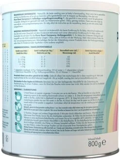 Pure Goat Company - Volledige Zuigelingenvoeding 1 - 800 Gram -Babyproducten Serie Winkel 905x1200 8