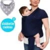 Baby Garden Draagdoek Donkerblauw - Ergonomisch - Original - Gratis Slabbetje -Babyproducten Serie Winkel 927x1200 9