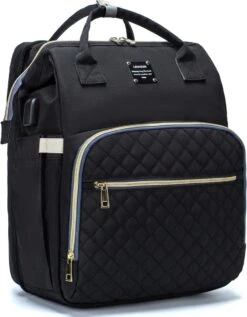 Luiertas - Multifuctioneel Luiertas 3 In 1 - Met Babybedje - Met Verschoningsmatje - Zwart - Met Usb - Met Verdikt Matras -Babyproducten Serie Winkel 934x1200 2