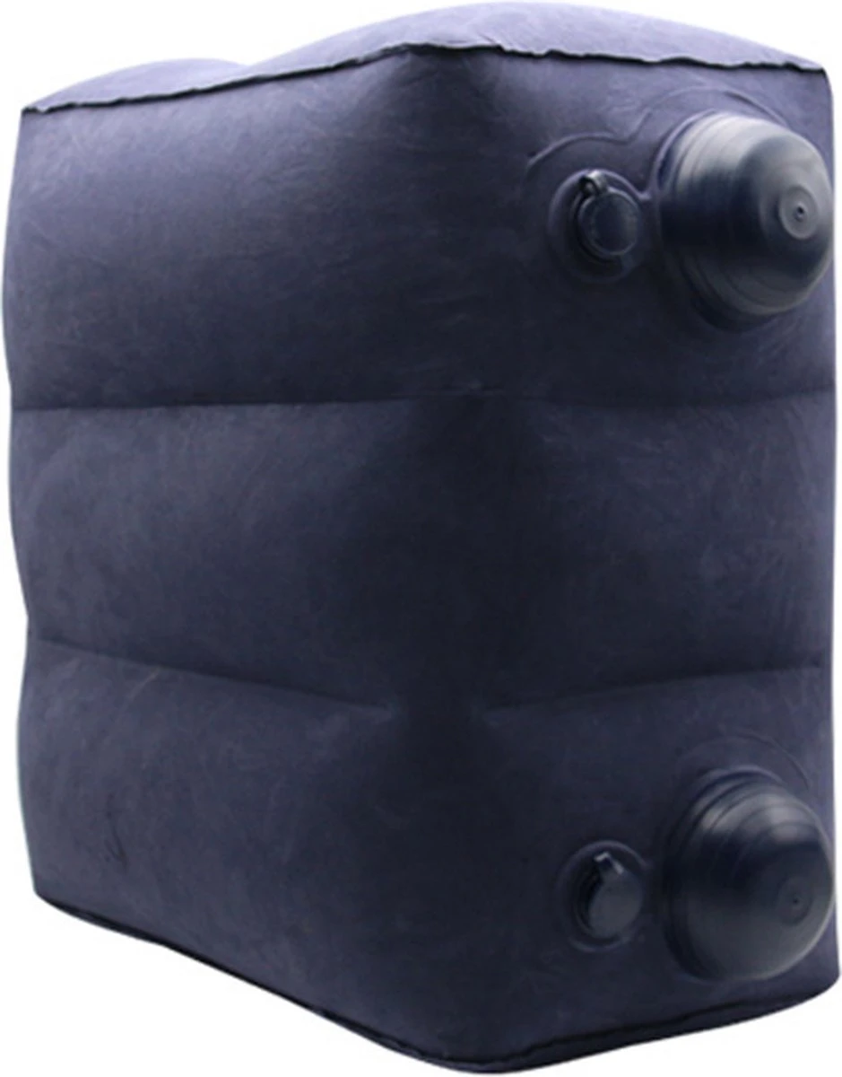 TDR-Opblaasbaar Voetkussen - 3 Hoogtestanden - Vliegtuigbedje - Blauw 8 TDR-Opblaasbaar Voetkussen - 3 Hoogtestanden - Vliegtuigbedje - Blauw - Afbeelding 6