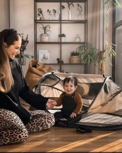 Deryan Baby Luxe Campingbedje – Inclusief Zelfopblaasbare Matras - Cream -Babyproducten Serie Winkel 959x1200