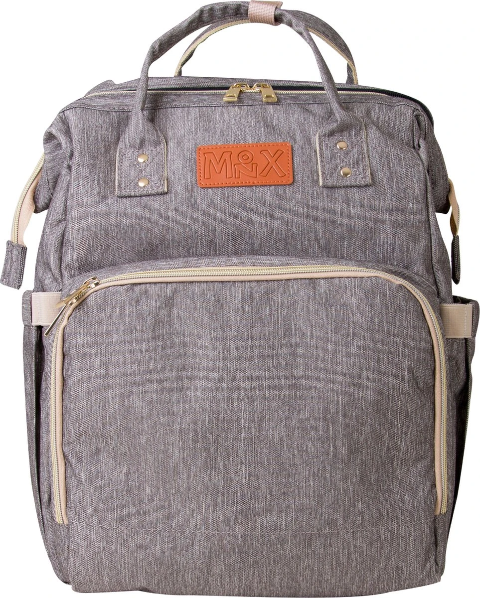 Luiertas Rugzak - Monx Luiertas Verzorgingstas Met Uitklapbaar Babybedje - Overzichtelijke Luierrugzak Extra Buggy En Kinderwagen Haken Inclusief Geïsoleerde Flessenhouder - Grijs 3 Luiertas Rugzak - Monx Luiertas Verzorgingstas Met Uitklapbaar Babybedje - Overzichtelijke Luierrugzak Extra Buggy En Kinderwagen Haken Inclusief Geïsoleerde Flessenhouder - Grijs