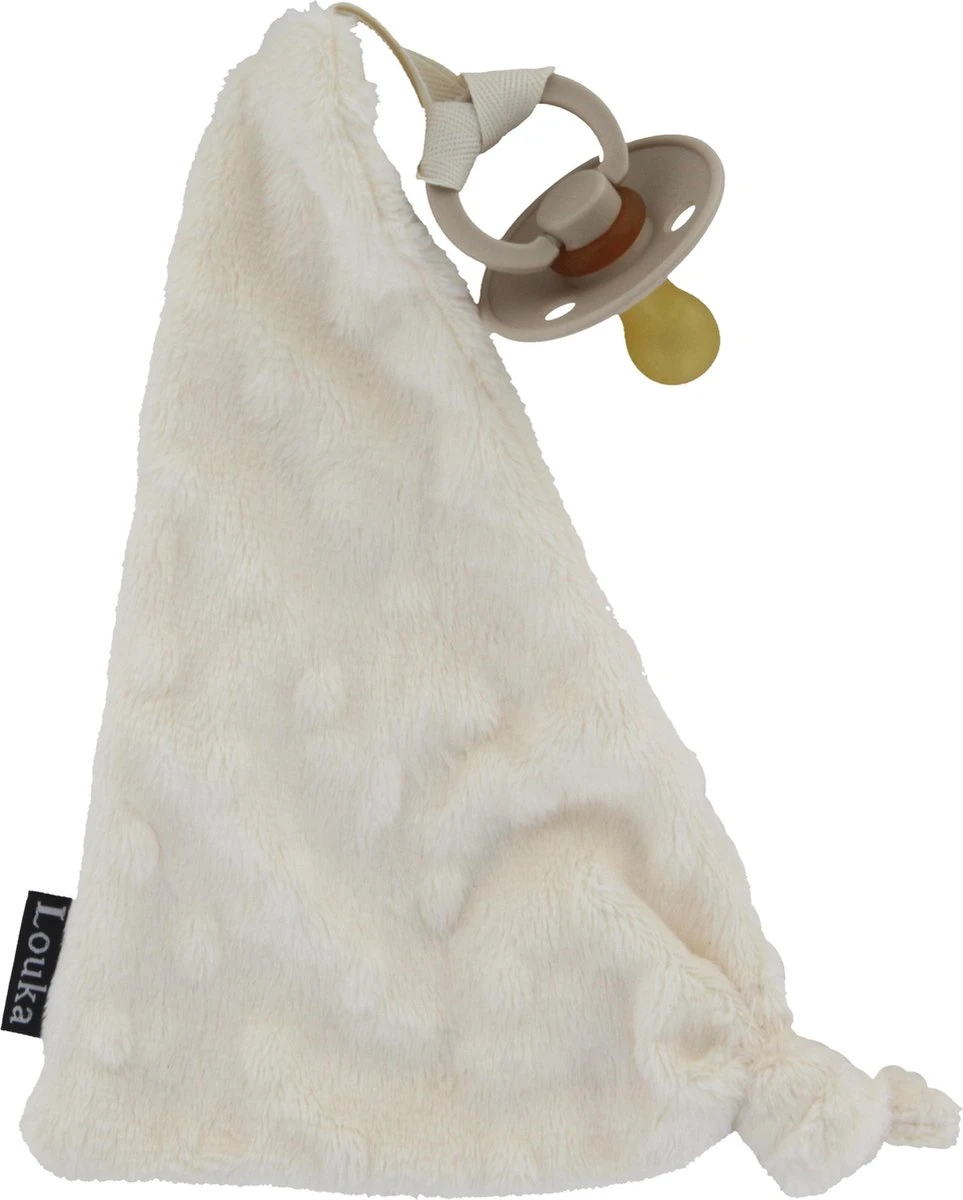 Louka Speendoekje Driehoek Minky Crème | Meisje | Jongen | Minky | Speenknuffel | Speen | 3 Louka Speendoekje Driehoek Minky Crème | Meisje | Jongen | Minky | Speenknuffel | Speen |
