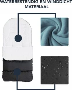Achaté Voetenzak - Voor Kinderwagen Of Stoeltje – Baby Slaapzak - Autostoel - Wit -Babyproducten Serie Winkel 966x1200 2
