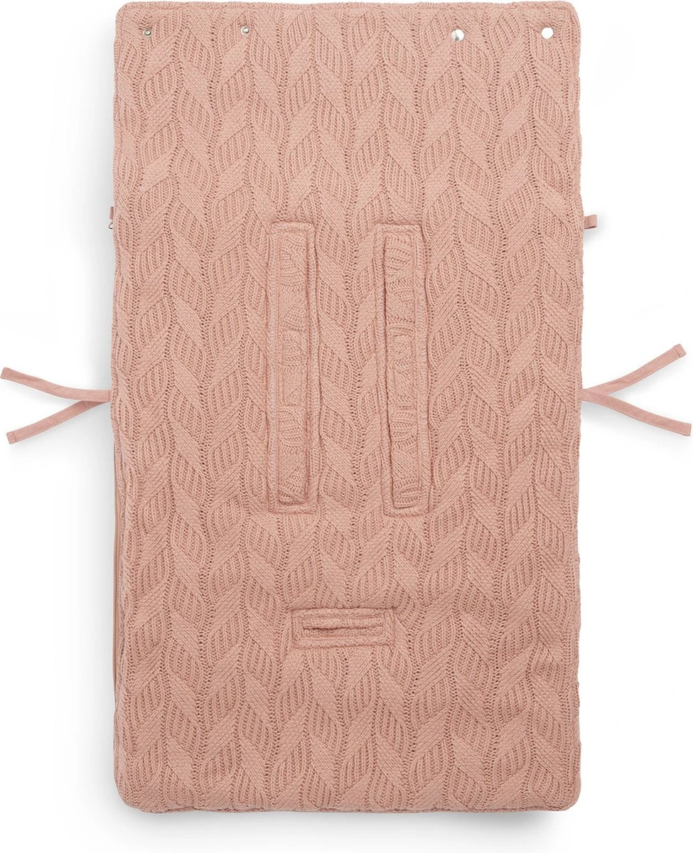 Jollein Voetenzak Voor Autostoel & Kinderwagen - Spring Knit - Rosewood 10 Jollein Voetenzak Voor Autostoel & Kinderwagen - Spring Knit - Rosewood - Afbeelding 8