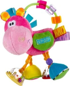 Playgro Clip Clop Rammelaar - Roze - Activiteitenspeeltje - Kraamkado