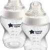 Tommee Tippee Closer To Nature - Zuigflessen - Langzame Uitstroomsnelheid - Anti-colic Ventiel - 260 Ml - Verpakking Van 2 Stuks - Doorzichtig -Babyproducten Serie Winkel 987x1200 1