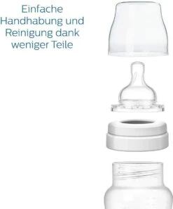 Philips AVENT SCD805/01 Anti-Colic Zuigfles Voor Pasgeborene 125 Ml 260 Ml Polypropyleen (PP) Transparant, Wit -Babyproducten Serie Winkel 997x1200 6